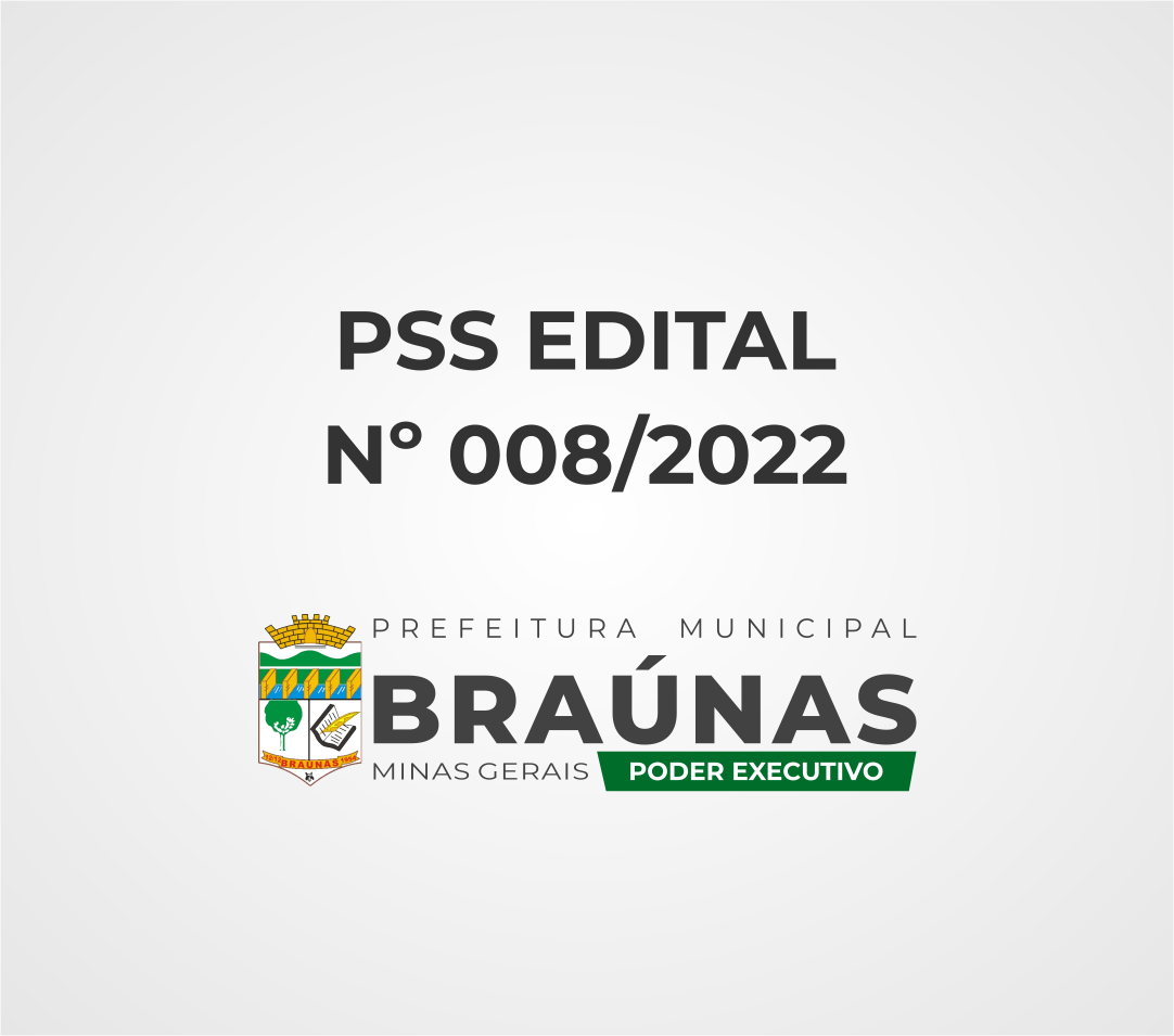 PSS - EDITAL Nº 008/2022